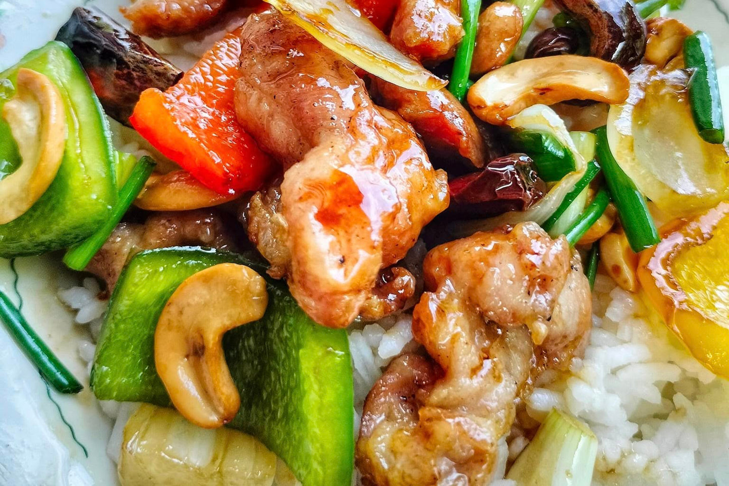 Stir-Fried Chicken Cashew Nuts with Rice