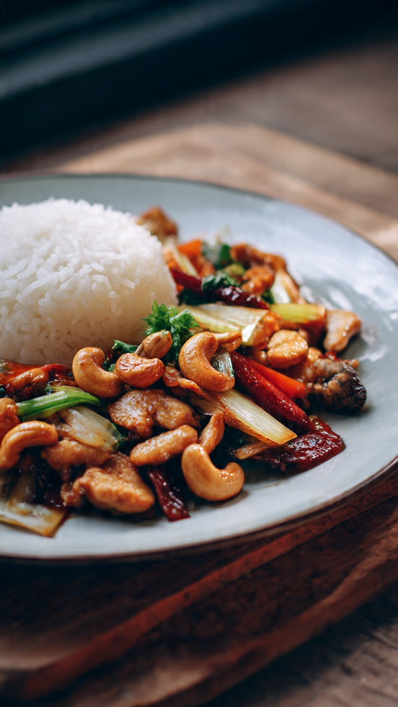Stir-Fried Cashew Nuts with Rice