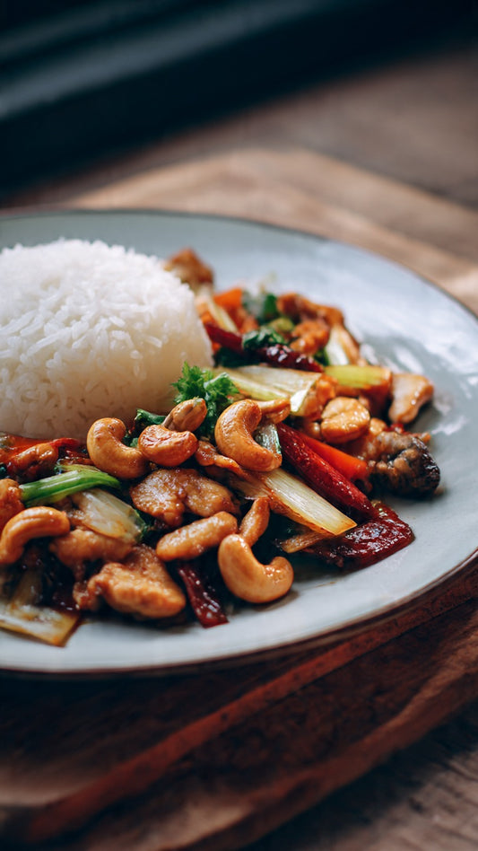Stir-Fried Cashew Nuts with Rice