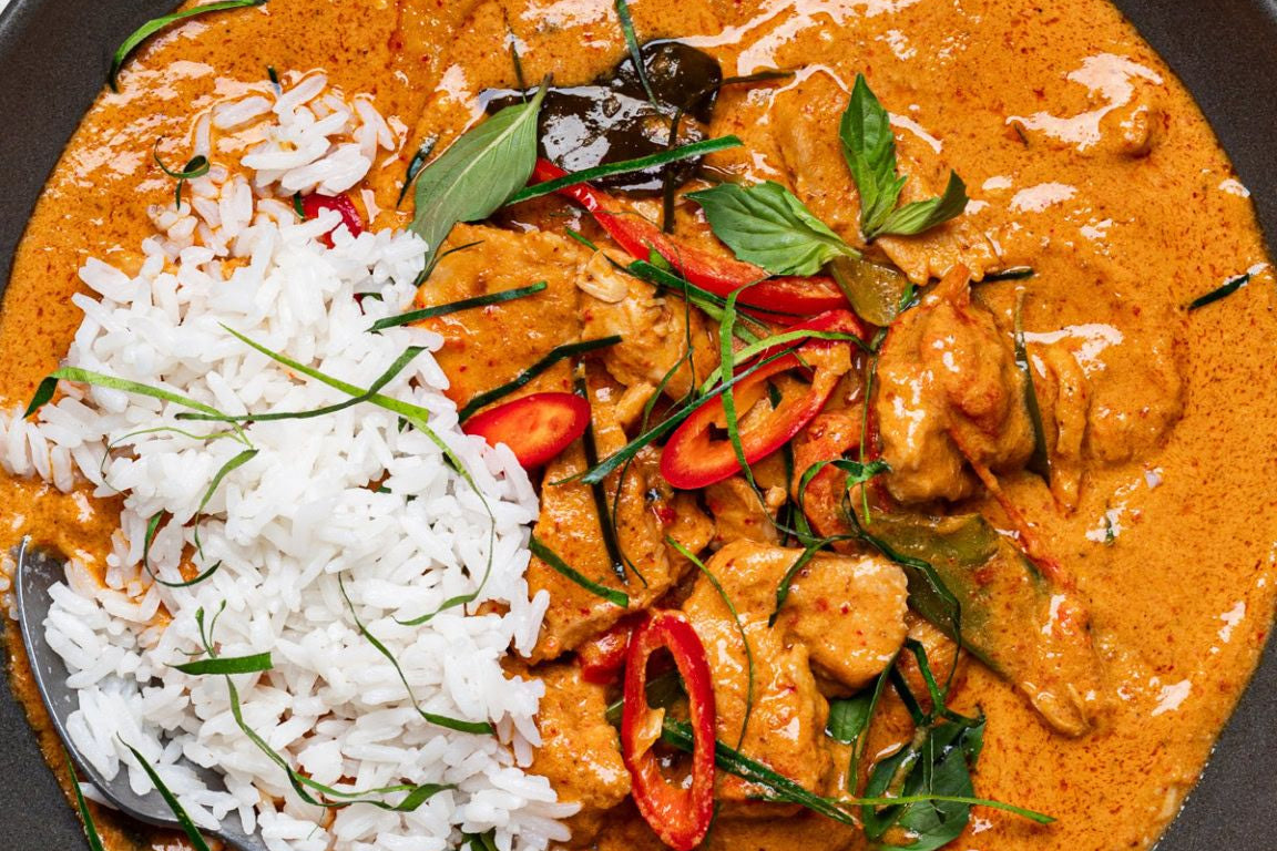 Panang Curry Chicken with Rice