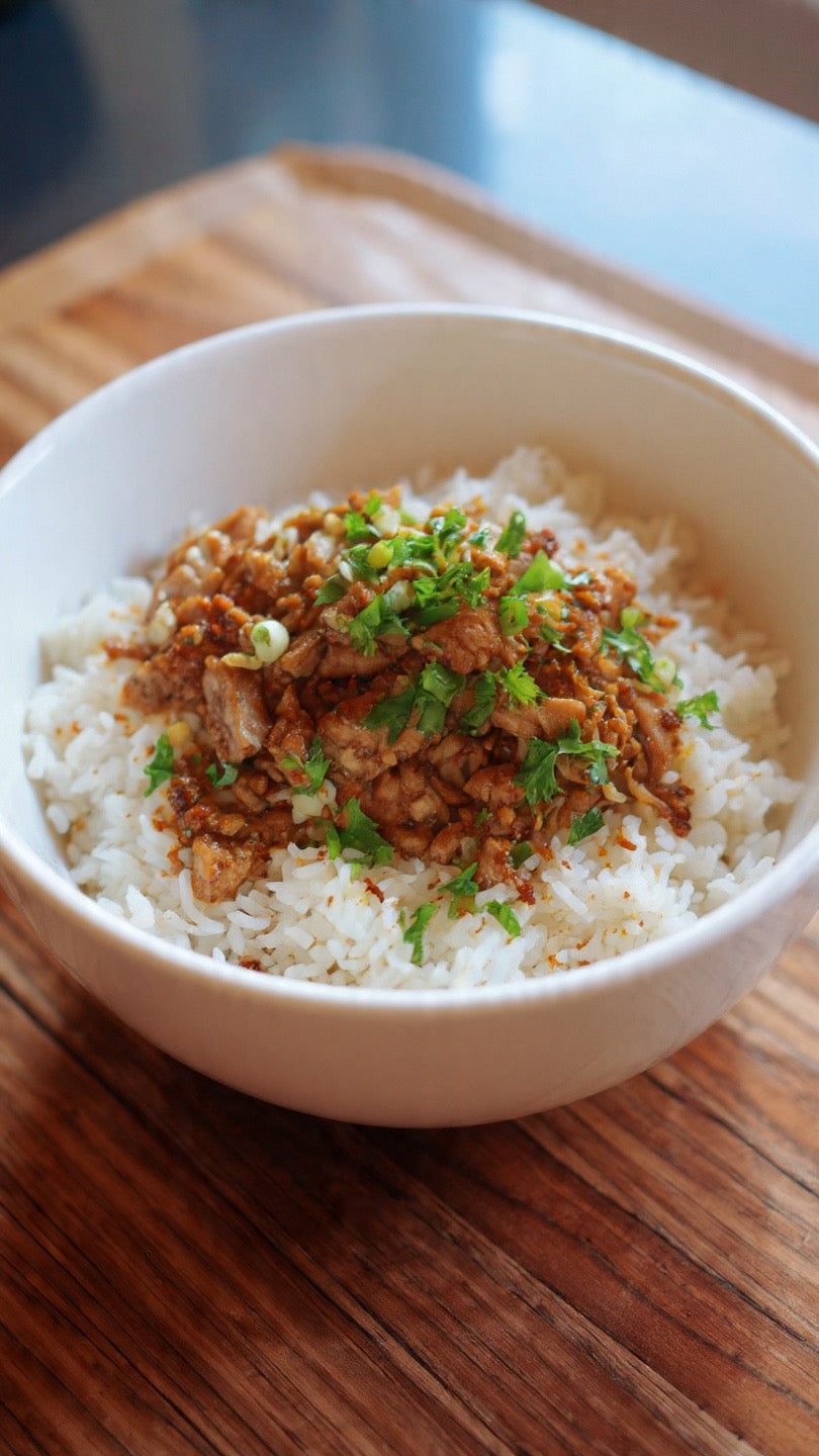 Garlic Pork with Rice