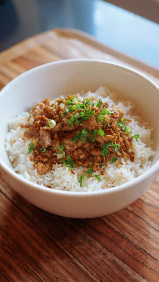Garlic Pork with Rice