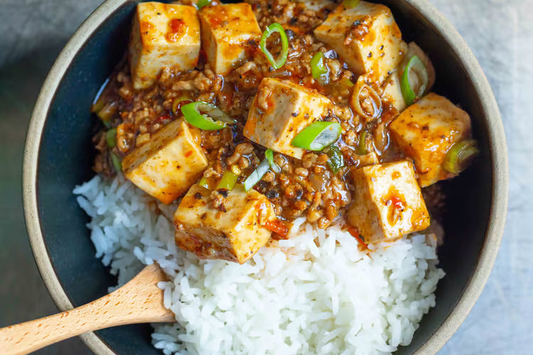 Mapo tofu Pork mince with Rice