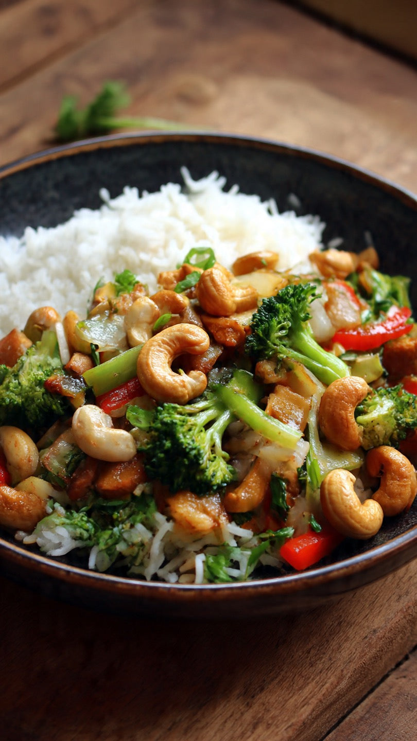 Stir-Fried Cashew Nuts with Rice