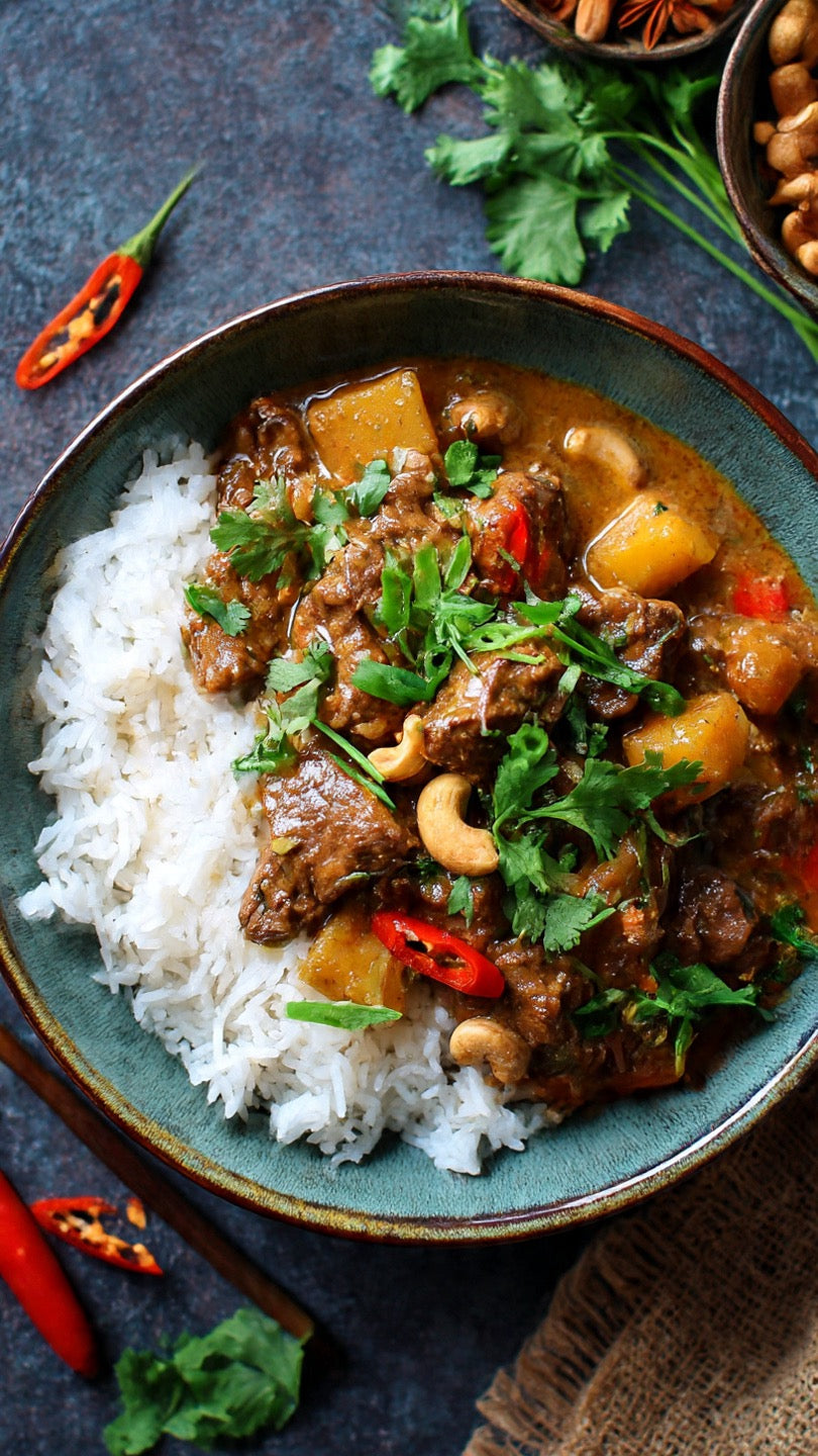 Massaman Chicken Curry with Rice