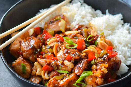 Kung Pao Chicken with Rice (Kong Poh Chicken)