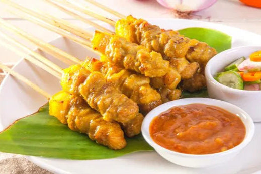 Chicken Satay with Peanut Sauce